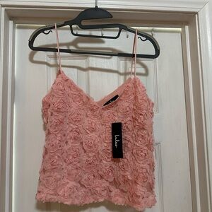 Lulu's Blush Pink Floral Camisole